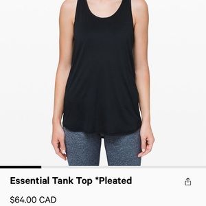 NWOT Essentials tank pleated